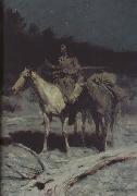 Frederic Remington A Dangerous Country (mk43) oil painting on canvas
